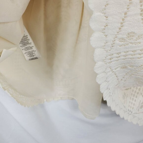 BCBGMAXAZRIA Women's Beige Mini Dress Scarlett Tiered Eyelet Size 06 (C-7) - Picture 10 of 15